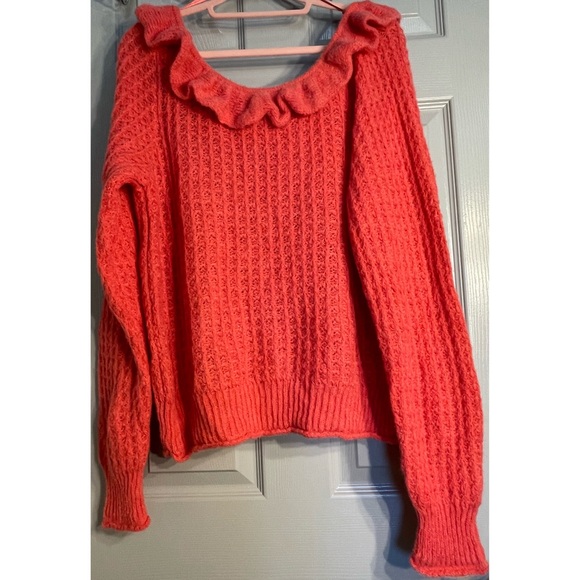 Anthropologie Ruffled Boat Neck Sweater NWT Size XL - Picture 8 of 16